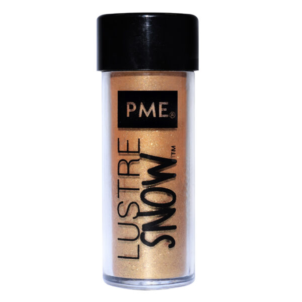Pył brokatowy LUSTER SNOW GOLD 10g PME - obrazek 4