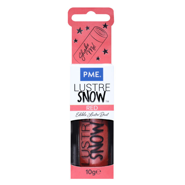 Pył brokatowy LUSTER SNOW RED 10g PME - obrazek 2