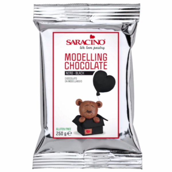 Plastyczna czekolada Czarna do modelowania 250g Saracino