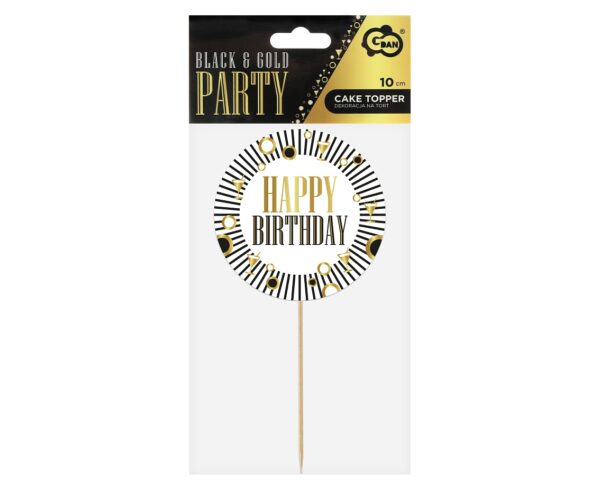 TOPER PAPIEROWY Happy Birthday - obrazek 2