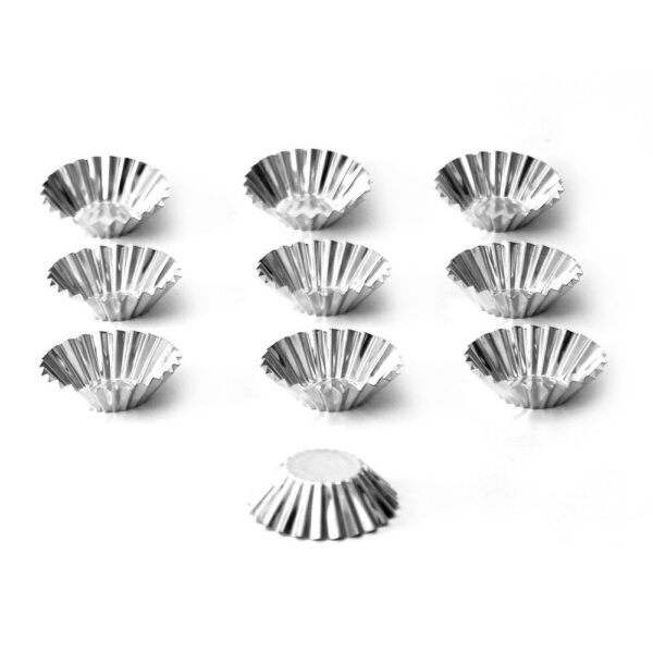 Foremki metalowe do babeczek - 4,5 cm, 10 szt Małe - obrazek 4