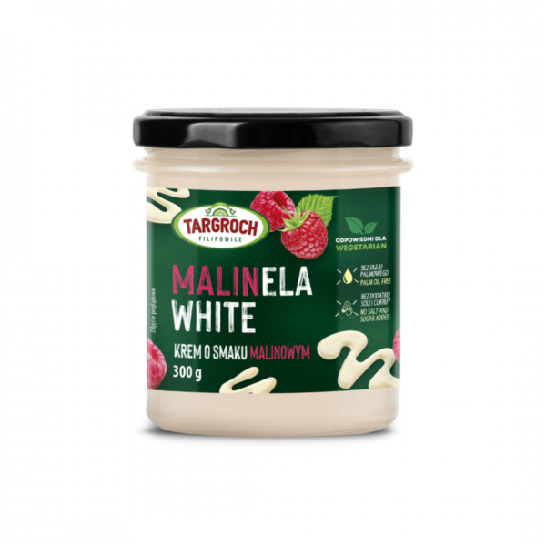 Krem MALINELA WHITE o smaku malinowym 300g