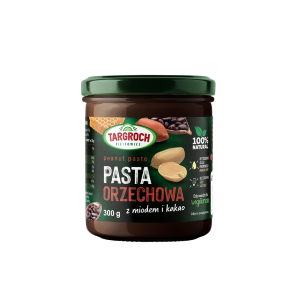 Pasta orzechowa + miód + kakao (300 g) Targroch