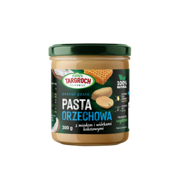 Pasta orzechowa + miód + kokos (300 g) Targroch