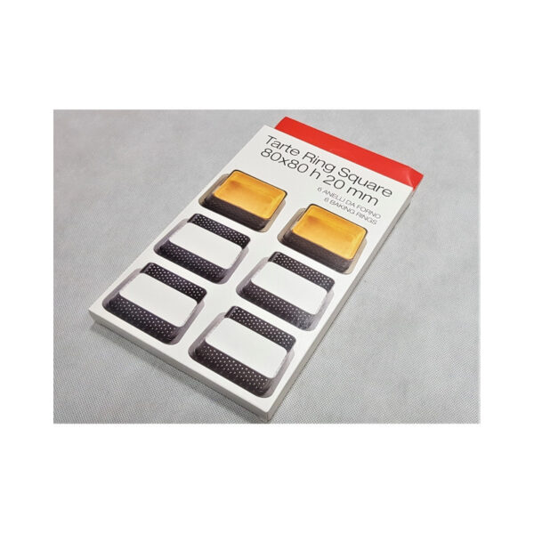 Zestaw/Rant perforowany do tarty 8 cm 6 sztuk - obrazek 2