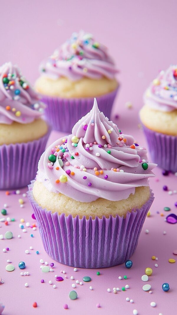Papilotki Fioletowe papierowe do muffinek PME 60 szt - obrazek 5