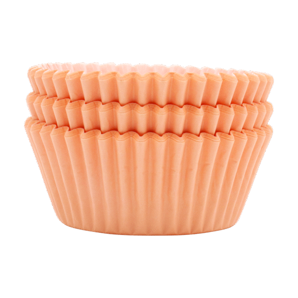 Papilotki brzoskwiniowe papierowe do muffinek PME - 60szt - obrazek 3