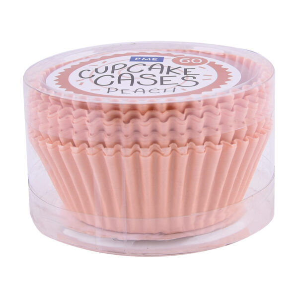 Papilotki brzoskwiniowe papierowe do muffinek PME - 60szt - obrazek 5
