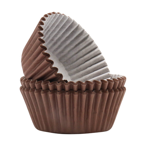 Papilotki Brązowe papierowe do muffinek PME - 60szt