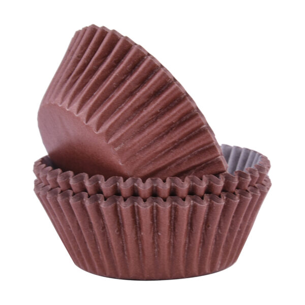 Papilotki Brązowe papierowe do muffinek PME - 60szt - obrazek 2
