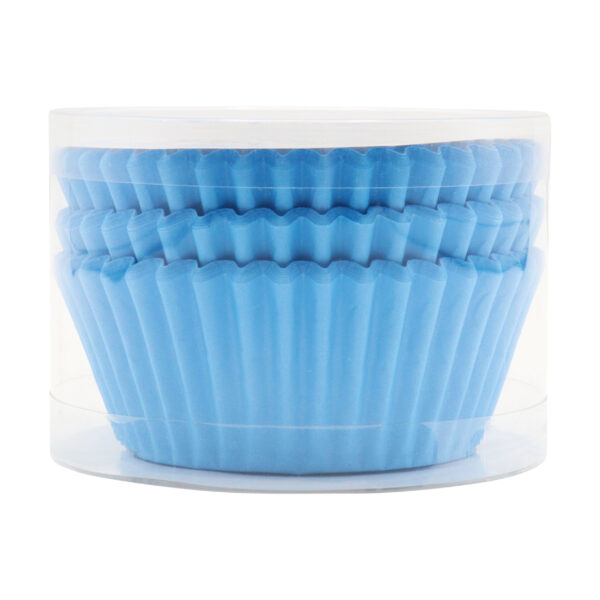 Papilotki Jasnoniebieskie papierowe do muffinek PME - 60szt - obrazek 3
