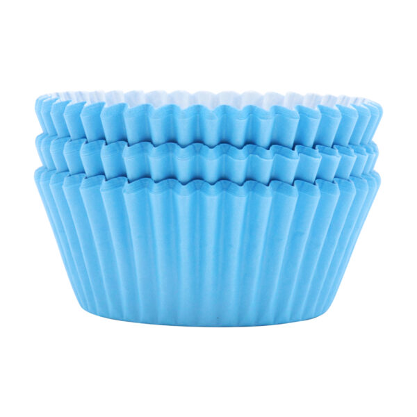 Papilotki Jasnoniebieskie papierowe do muffinek PME - 60szt - obrazek 2