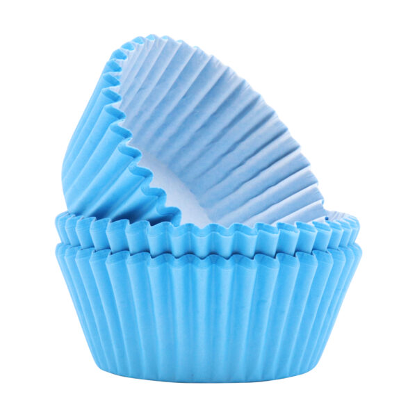 Papilotki Jasnoniebieskie papierowe do muffinek PME - 60szt