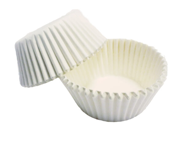 Papilotki Białe do muffinek papierowe PME 30szt