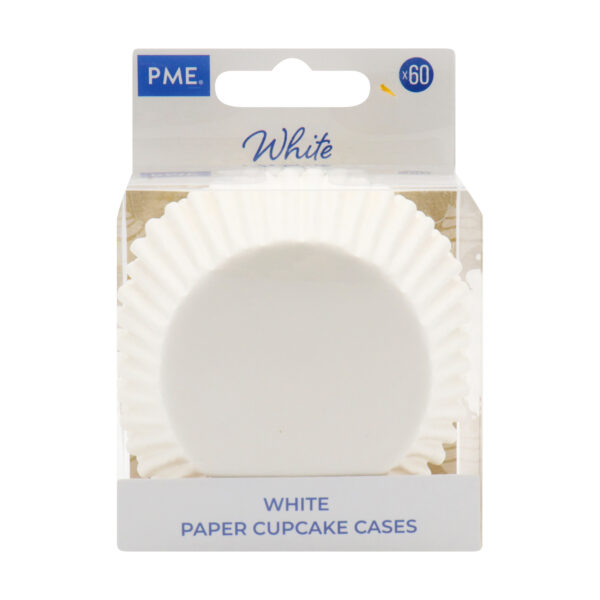 Papilotki Białe do muffinek papierowe PME 30szt - obrazek 3