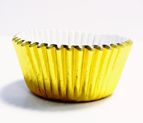 Metaliczne MINI papilotki 35mm ZŁOTE 45szt PME - obrazek 4