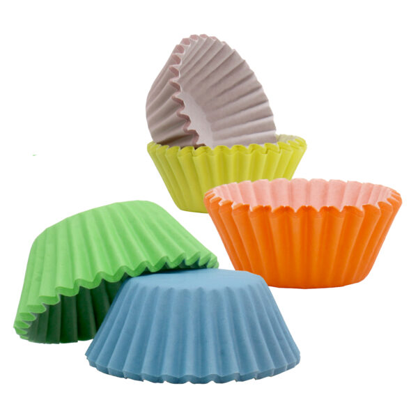 Papilotki mini Mix Kolorów papierowe PME 100szt - obrazek 3