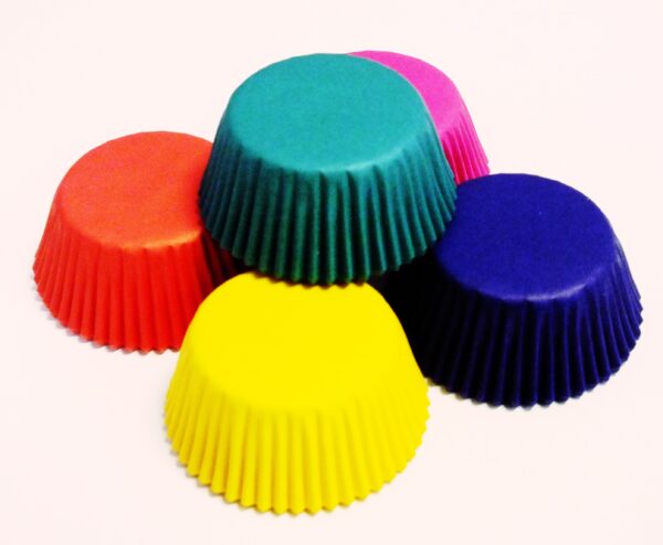 Papilotki kolorowy mix na muffinki Mini 100 szt PME - obrazek 2