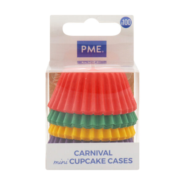 Papilotki kolorowy mix na muffinki Mini 100 szt PME - obrazek 4