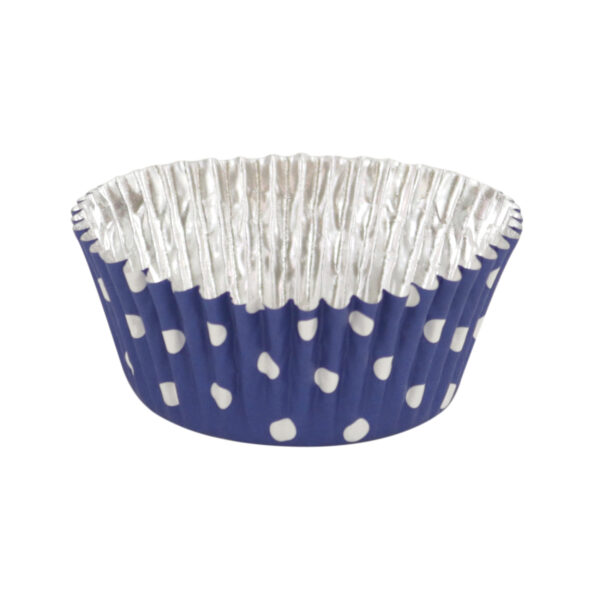 Papilotki Fioletowe w kropkę do muffinek PME 30 szt - obrazek 2