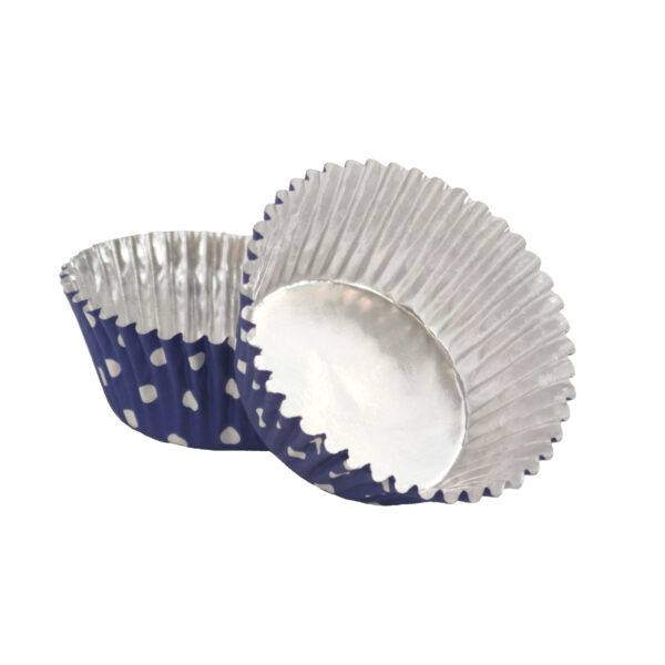 Papilotki Fioletowe w kropkę do muffinek PME 30 szt - obrazek 3