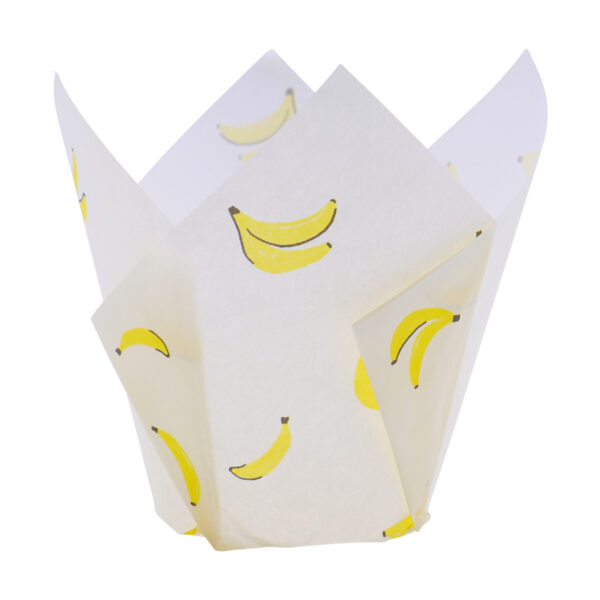 Papilotki do muffinek tulipany -Bananas 24 szt PME - obrazek 4
