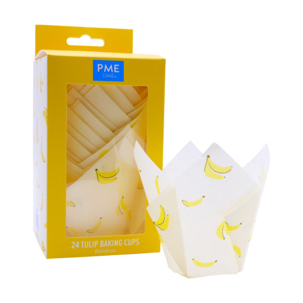 Papilotki do muffinek tulipany -Bananas 24 szt PME
