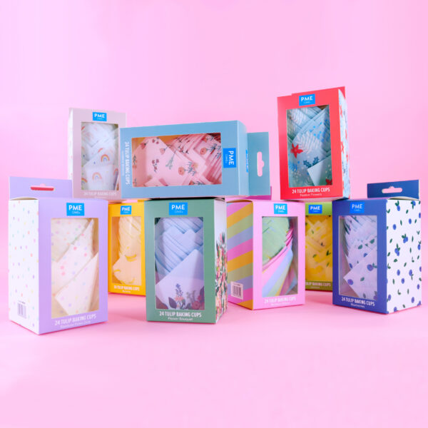 Papilotki do pieczenia muffinek Tulipany 24szt PME - obrazek 7