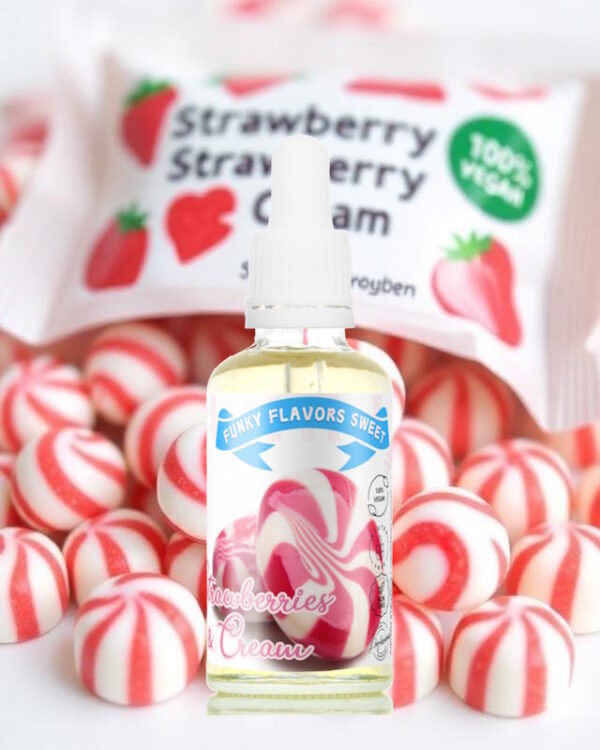 Funky Flavors Sweet Strawberries Cream50ml Aromat słodzony