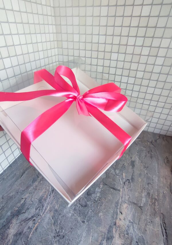 Opakowanie przezroczyste party box 25x25x7 perłowe - obrazek 6
