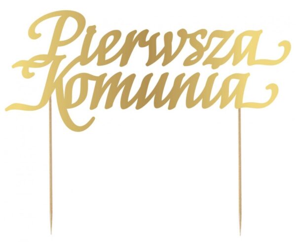 TOPPER papierowy pierwsza komunia święta 1 szt - obrazek 2