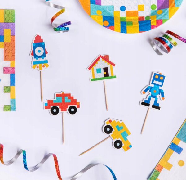 TOPPER  PAPIEROWY  LEGO ,5 szt