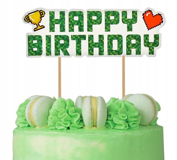 Dekoracja papierowa Game On - Happy birthday - obrazek 3