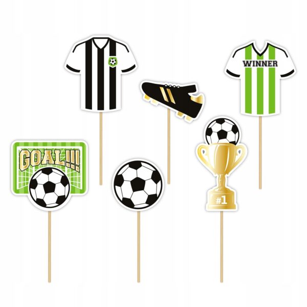 TOPPER  PAPIEROWY FOOTBALL,6 szt - obrazek 2