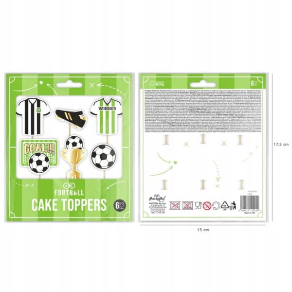 TOPPER  PAPIEROWY FOOTBALL,6 szt - obrazek 6