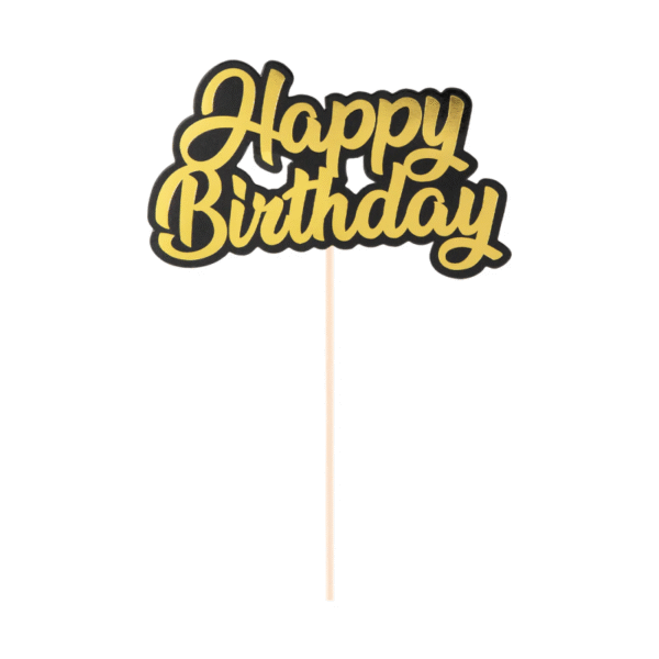 TOPPER  PAPIEROWY  HAPPY BIRTHAY - obrazek 2