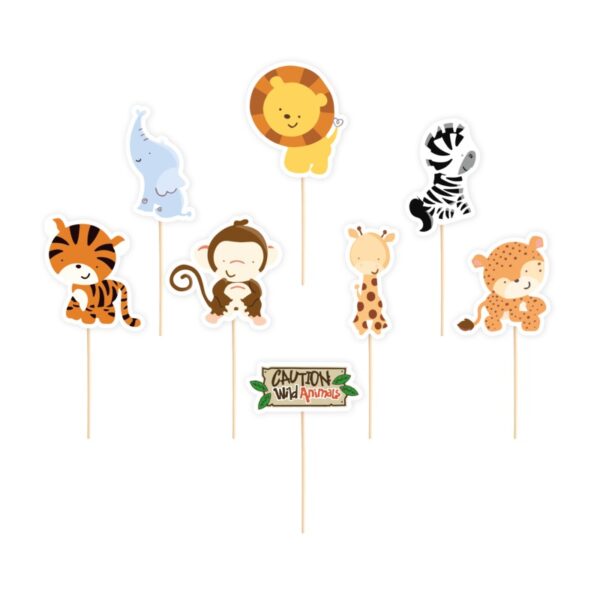 TOPPER PAPIEROWY NA BABECZKI - SAFARI - obrazek 2