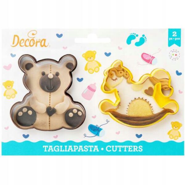 Foremki do ciastek MIŚ i KOŃ NA BIEGUNACH Decora