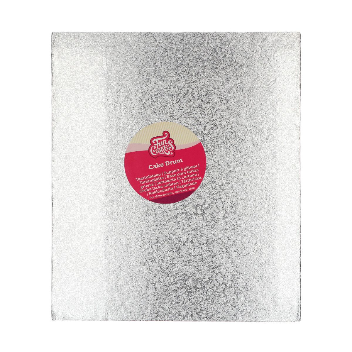Sztywny podkład srebrny 1,2mm  30x35 cm Fun Cakes - obrazek 3