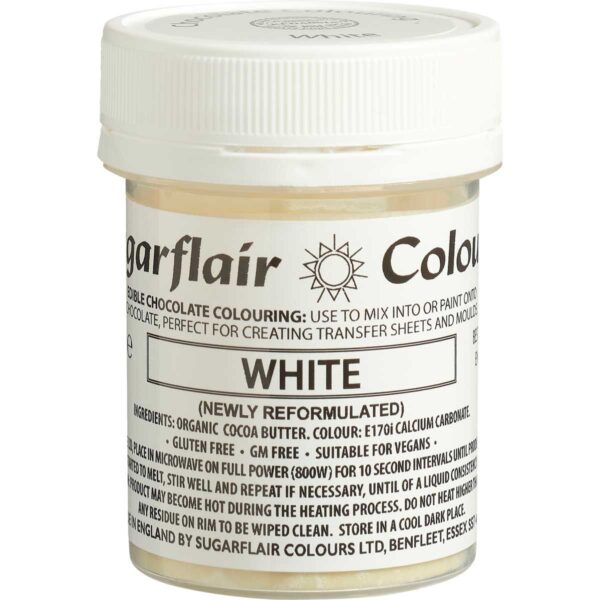 Sugarflair - White, Barwnik do czekolady - 35 g