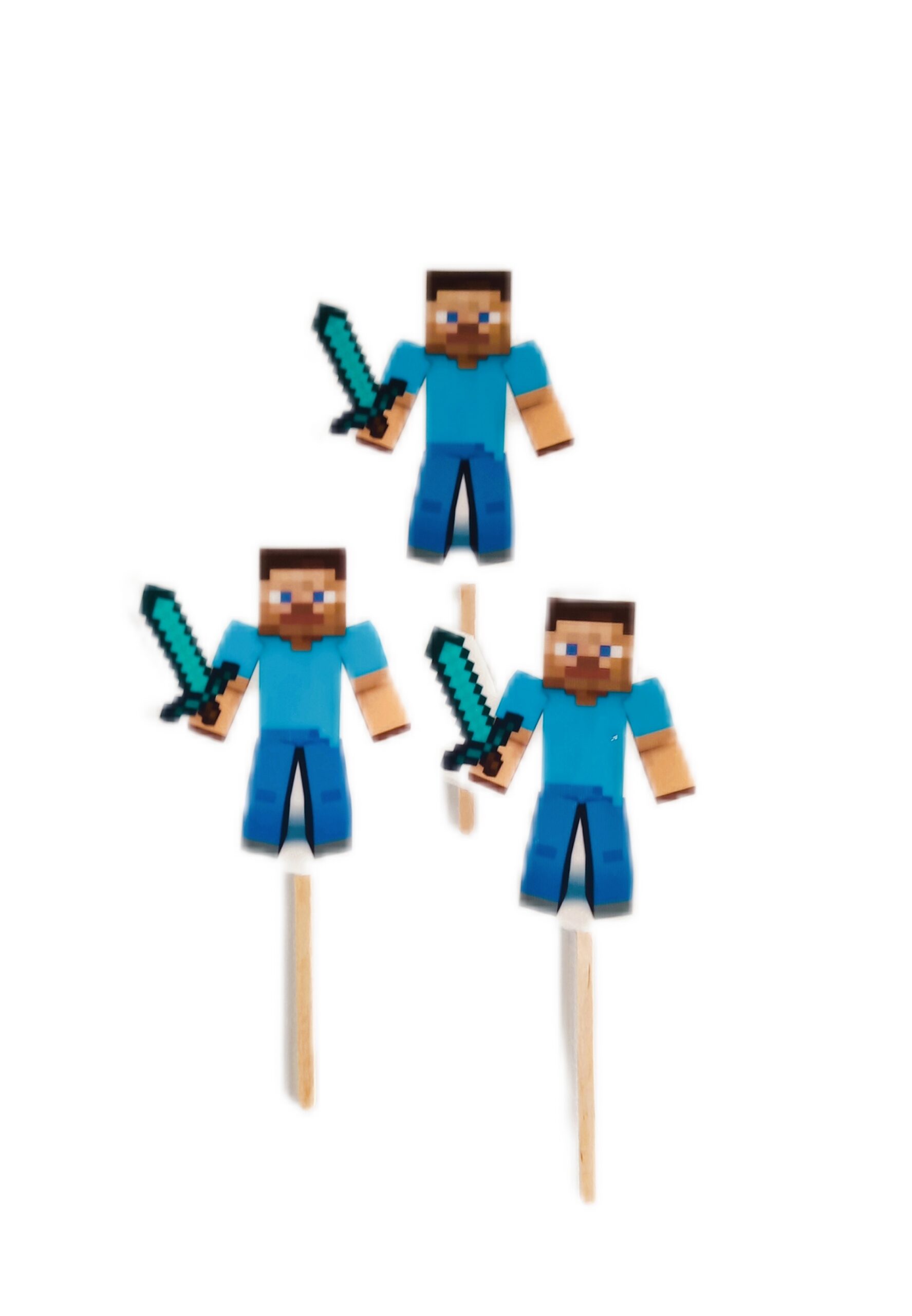 Topper cukrowy/lizak MINECRAFT - 2D MINE STEVE