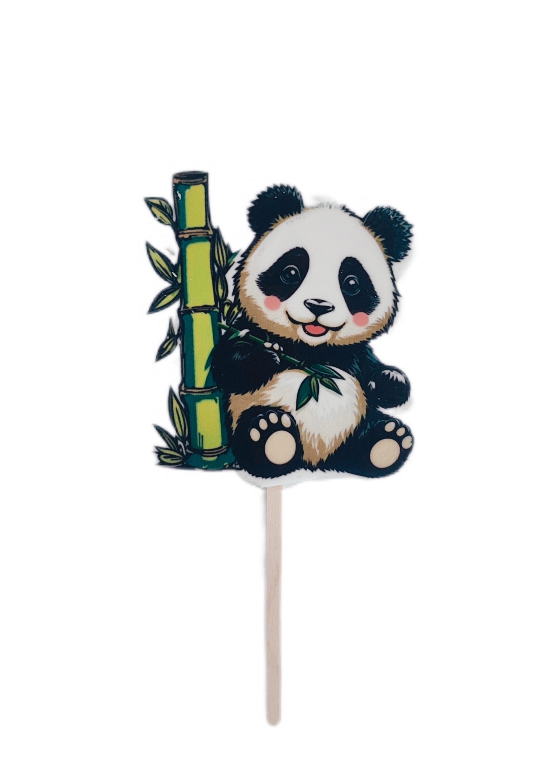 Topper/Tabliczka cukrowa 2D PANDA na patyku