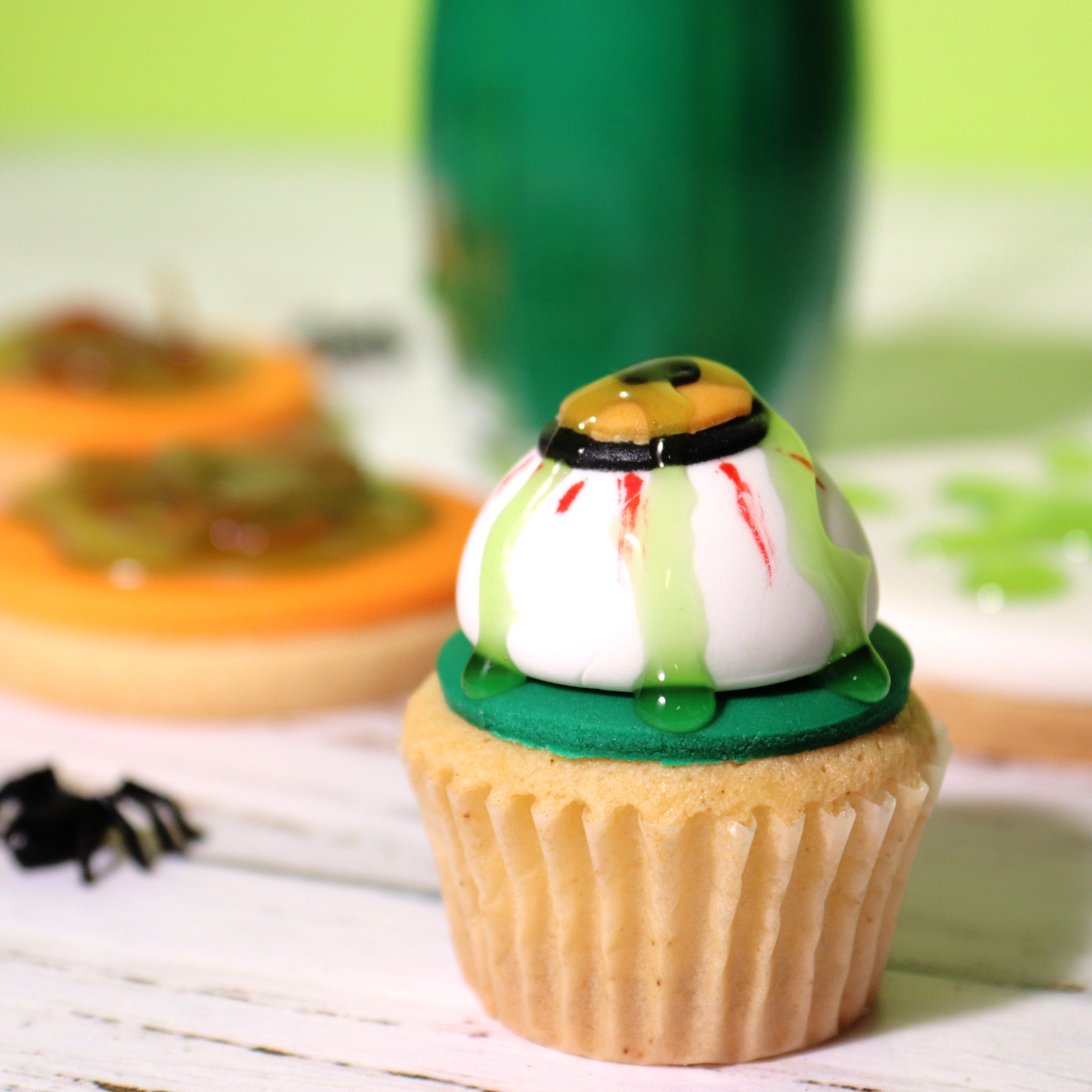 Jadalny slime halloweenowy - Dekoracje tortów i ciast - obrazek 6