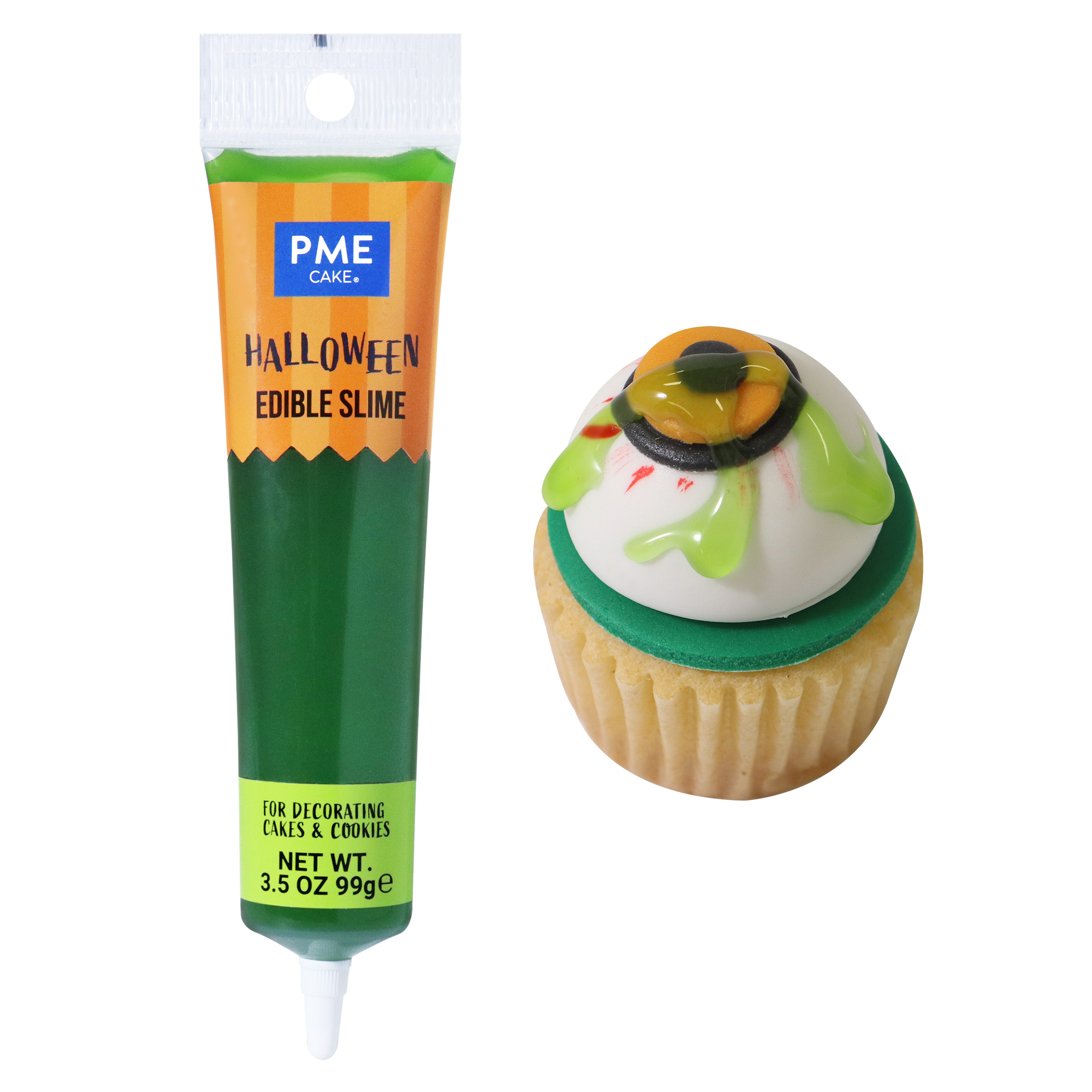 Jadalny slime halloweenowy - Dekoracje tortów i ciast