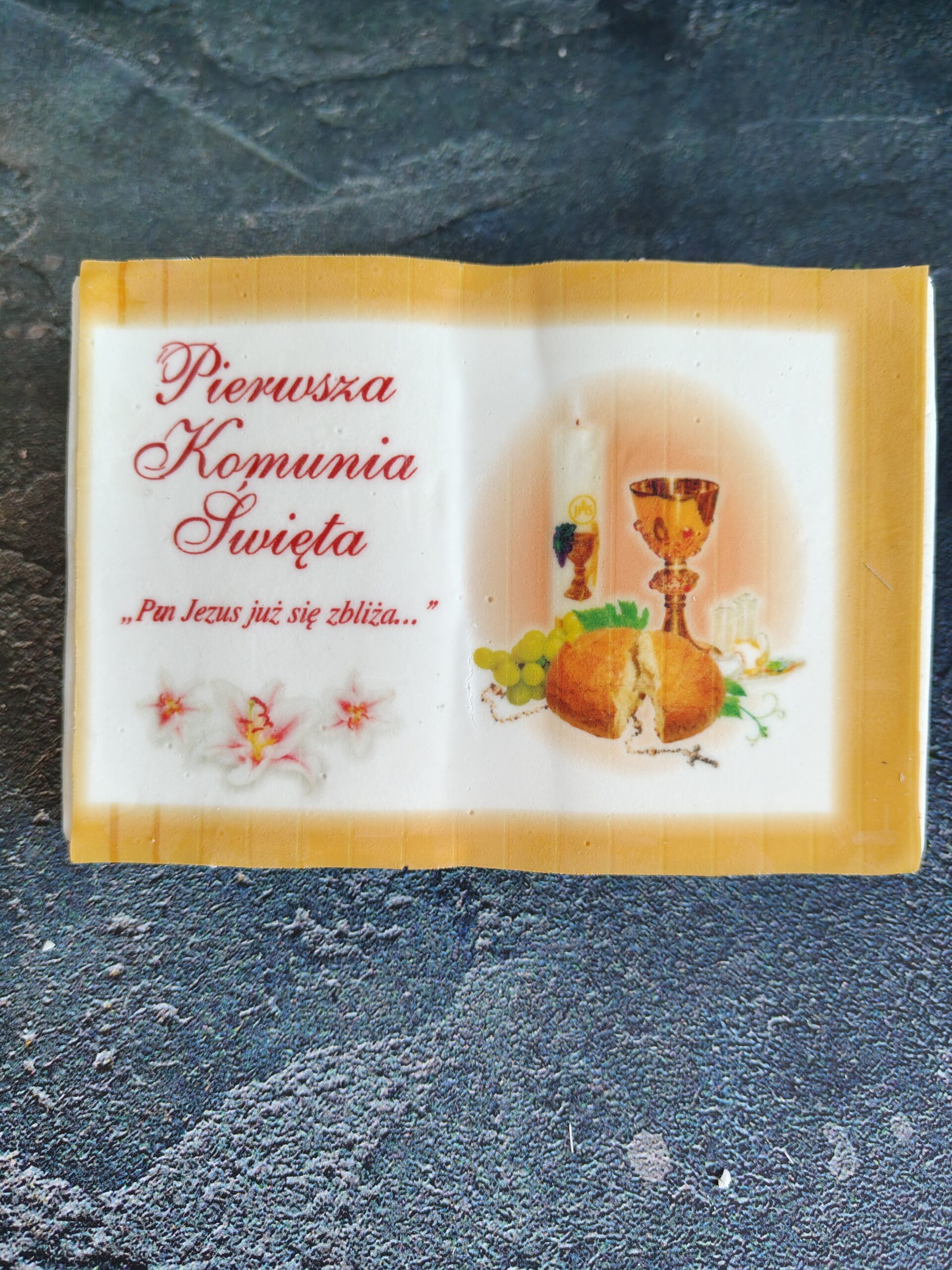 Dekoracja cukrowa Książeczka Komunijna 1 szt - obrazek 4