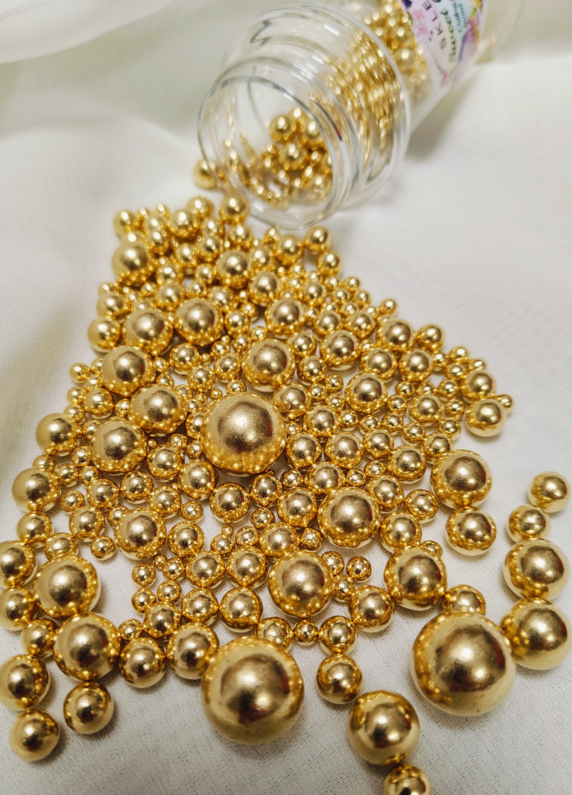 Posypka cukrowa - Sprinkle It! -GOLD BUBBLES M 70g